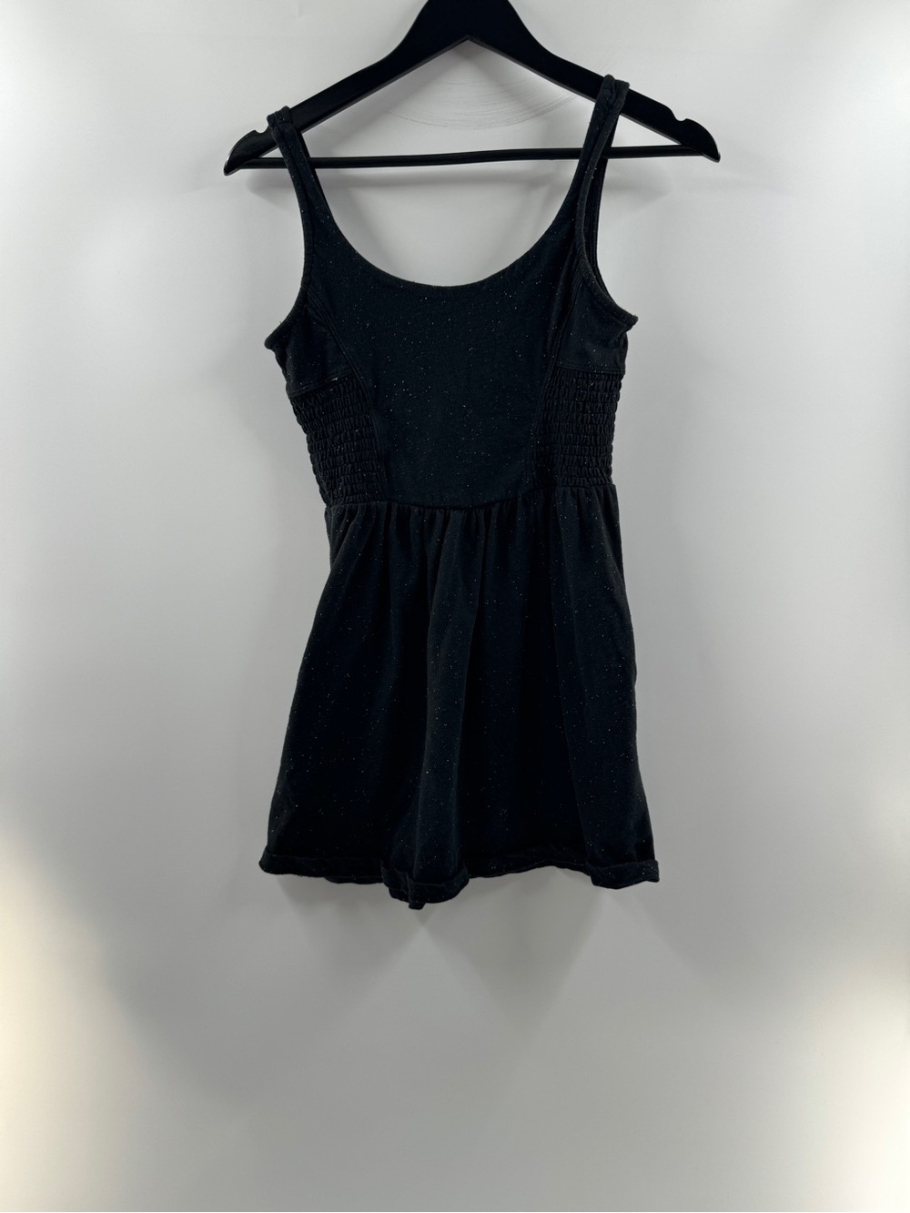Roxy Black Speckled Sleeveless Mini Dress with Pockets – Women’s XS